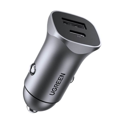 Автомобильное зарядное устройство UGREEN CD130 20W USB + Type-C PD Car Charger Space Grey (UGR-30780)