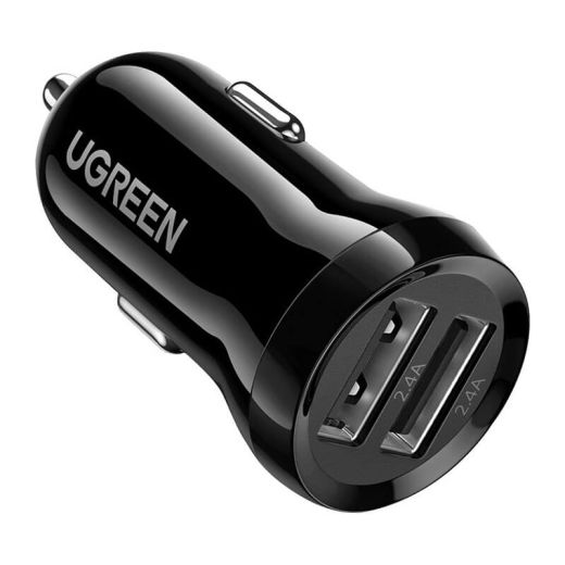 Автомобильное зарядное устройство UGREEN ED018 24W 2xUSB Car Charger Black (UGR-50875)