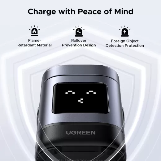 Беспроводная зарядка Ugreen Uno 2 в 1 Magnetic Wireless Charger 15W