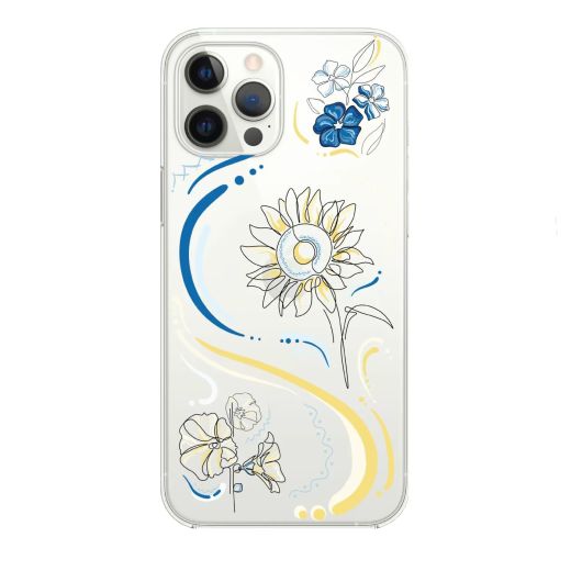 Чохол Oriental Case Ukraine flowers Clear для iPhone 13 mini