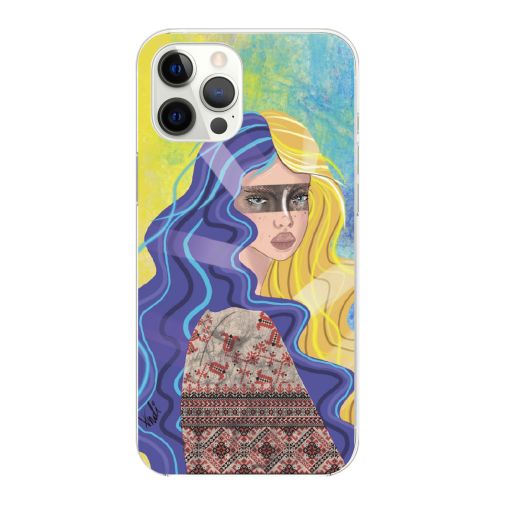 Чехол Oriental Case Ukrainian girl Clear для iPhone 13 Pro