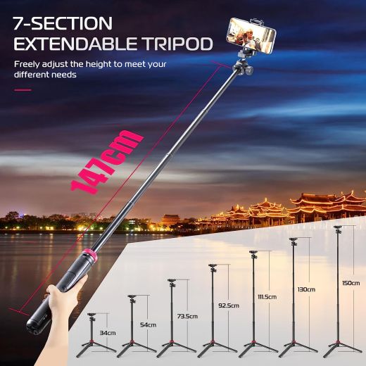 Монопод-штатив для телефона ULANZI MT-44 Extendable Phone Tripod Black