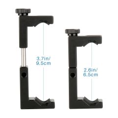Держатель для телефона Ulanzi ST-02S Aluminum Phone Tripod Mount with Cold Shoe Mount Black