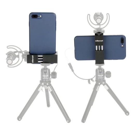 Держатель для телефона Ulanzi ST-02S Aluminum Phone Tripod Mount with Cold Shoe Mount Black