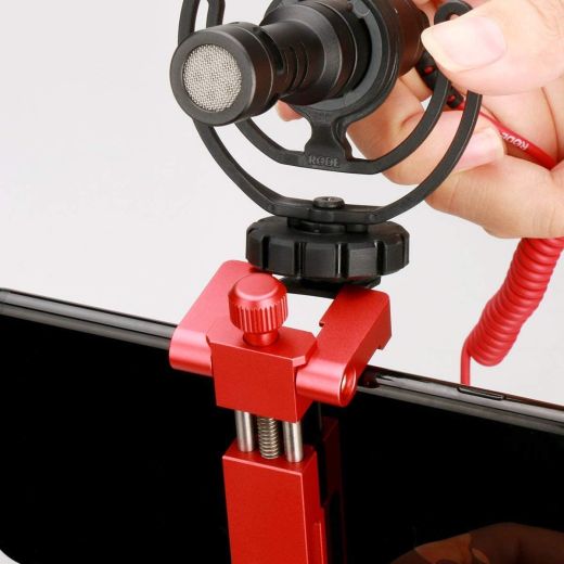Держатель для телефона Ulanzi ST-03 Metal Smart Phone Tripod Mount with Cold Shoe Red