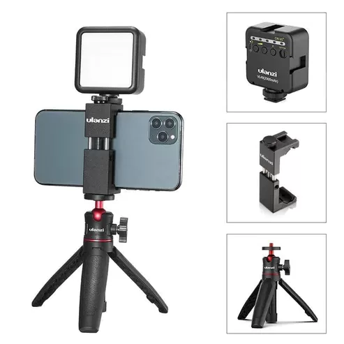 Штатив з лампою Ulanzi ST-02S Vlogging Kit Black