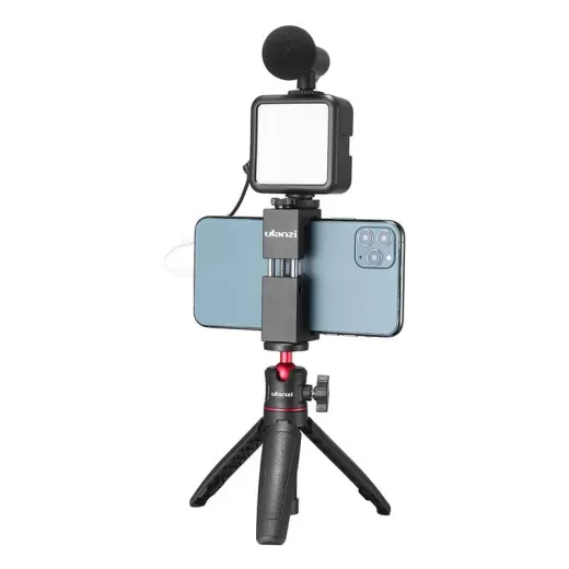 Штатив з лампою Ulanzi ST-02S Vlogging Kit Black