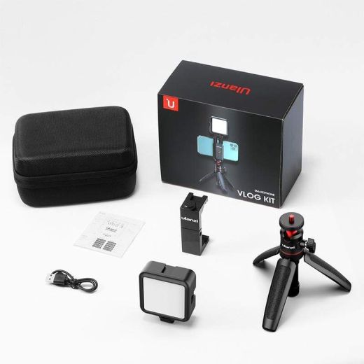 Штатив з лампою Ulanzi ST-02S Vlogging Kit Black