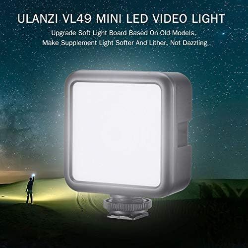 Світло для телефону Ulanzi VL49 2000mAh LED Video Light with 3 Cold Shoe Black