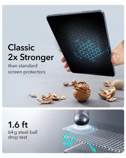 Защитное стекло ESR UltraFit Classic Screen Protector (2 шт.) для iPad 11" A16 (2025) | iPad 10.9" (2022) (1E11600102)
