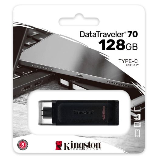 Флешка USB 3.2 Kingston DT70 128GB Type-C