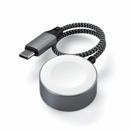 Зарядный кабель Satechi USB-C Magnetic Charging Cable Space Grey для Apple Watch (ST-TCAW7CM)