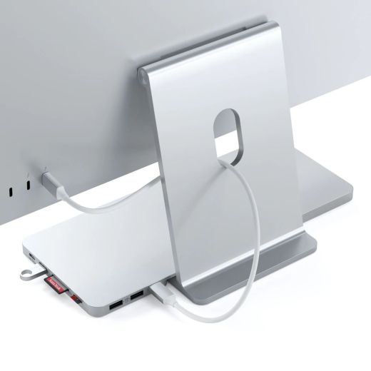 Док-станція Satechi USB-C Slim Dock Silver для iMac 24" (ST-UCISDS)