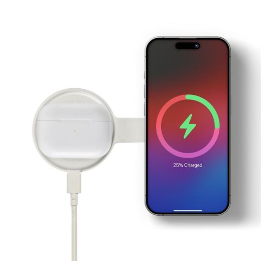 Беспроводная зарядка Native Union Voyage 2 в 1 Qi2 Wireless Charger Sandstone (VOY-2IN1-WL-SAN)
