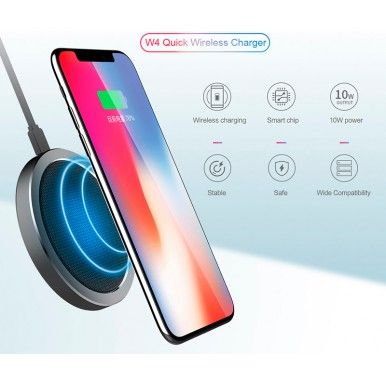 Беспроводная зарядка Rock W4 Quick Wireless Charger (DT-518Q)