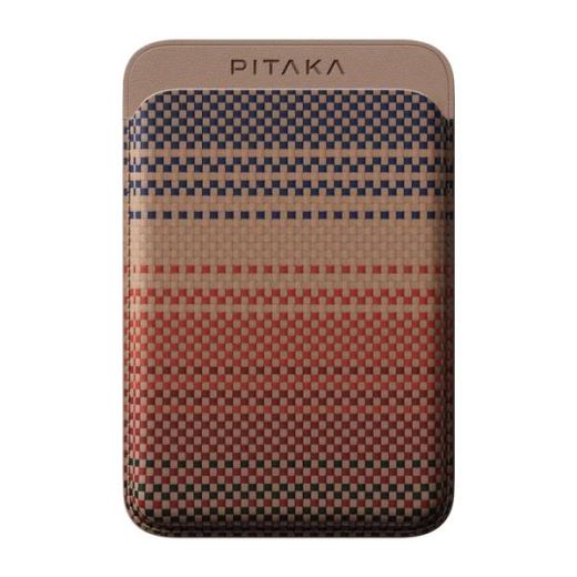 Магнитный кошелек Pitaka Magnetic Woven Wallet Sunset (MWW2402)