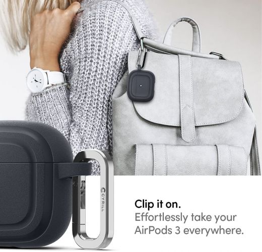 Защитный чехол CYRILL Wave Stone Designed Dark Gray для AirPods 3