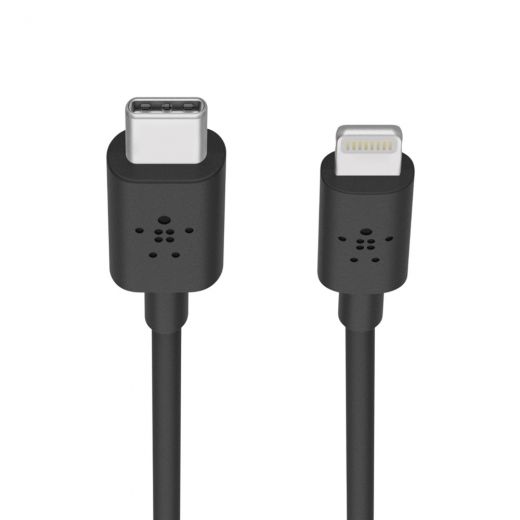 Кабель Belkin USB-C PD - Lightning, 1.2m, Black (F8J239BT04-BLK)