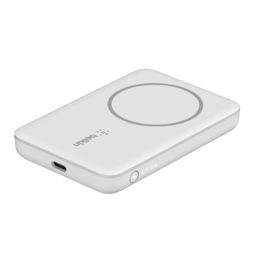 Повербанк (Внешний аккумулятор) Belkin Wireless Power Bank MagSafe 2500mAh White (BPD002btWH)