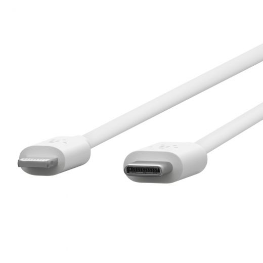 Кабель Belkin USB-C PD - Lightning, 1.2m, White (F8J239BT04-WHT)