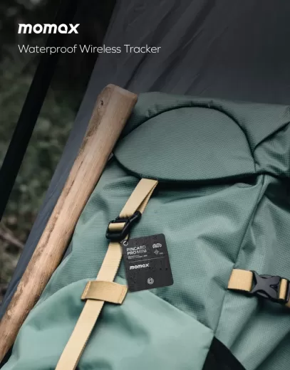 Трекер-карта Momax PinCard Pro Mini Rechargeable Find My Tracker Black