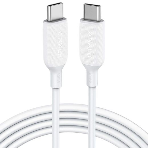 Кабель Anker 543 USB-C to USB-C 100W Cable (1.8м) White