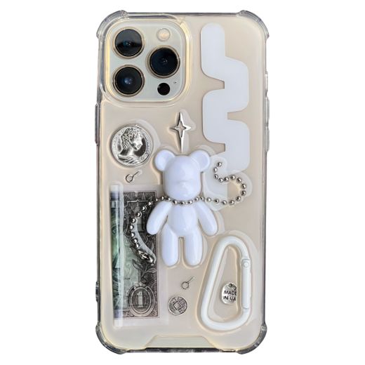 Чехол JV.CASE White B для iPhone 14 Pro Max