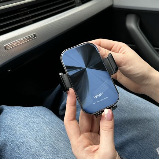 Автотримач WIWU Liberator CH-307 Wireless Charger 15W Black