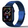 Металлический ремешок WiWU Ultra-Thin Steel Belt Three Beads Band Blue для Apple Watch 45mm | 44mm | 42mm