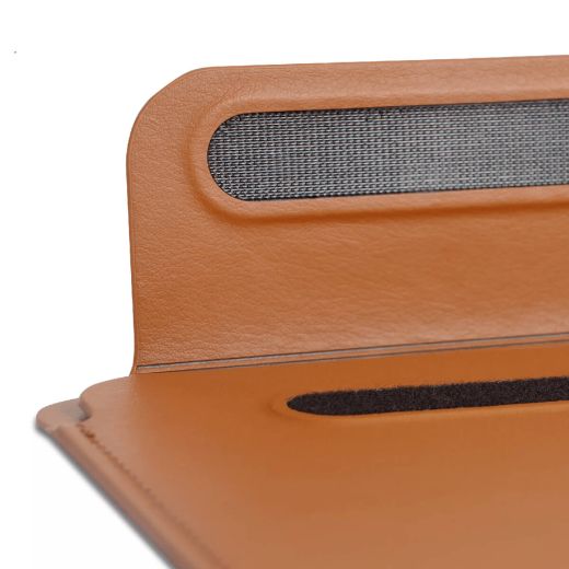 Чохол-папка WIWU Velcro Skin Pro III Leather Brown для MacBook 16" (2021 | 2022 | 2023  M1 | M2 | M3)