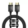 Кабель Baseus High Definition Series HDMI 8K to HDMI 8K Adapter Cable (Zinc alloy) 1m Black (WKGQ000001)