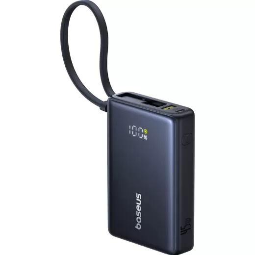 Повербанк Baseus PicoGo Digital Display Power Bank 10000 mAh 45W Black (P10076803123-00)