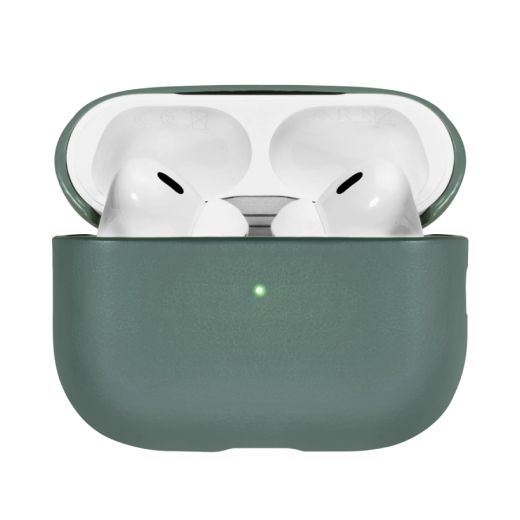 Кожаный чехол Native Union (RE) Classic Case  Slate Green для Airpods Pro (2 покоління) (APPRO2-LTHR-GRN)