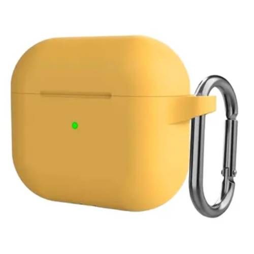 Чохол з карабіном CasePro Case Yellow для AirPods 4