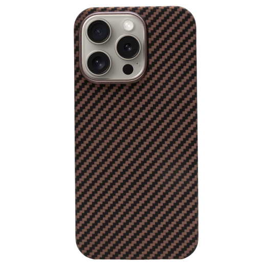 Карбоновий чохол CasePro Premium Carbon Case with MagSafe Yellow для iPhone 15