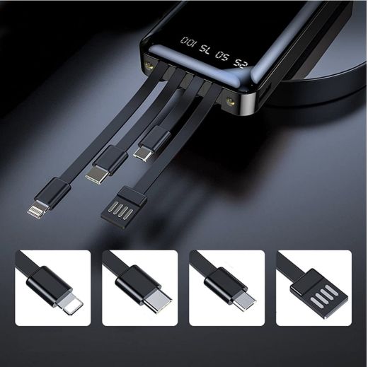 Повербанк YOYO 30000mAh with Type-C | Lightning | Micro-USB