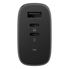 Зарядка Native Union Fast GaN Charger PD 67W 3 Ports Black (FAST-PD67-BLK-2CA)