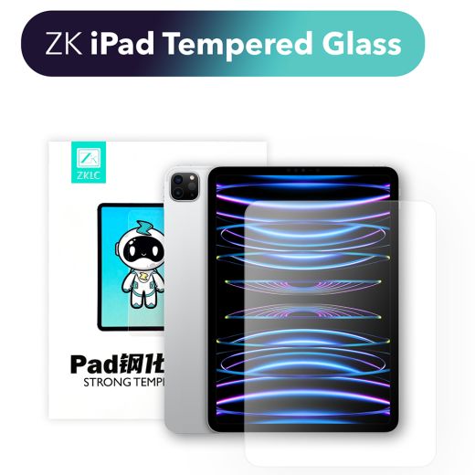 Захисне скло ZK для iPad Air 10.9" 4 | 5 (2020 | 2022) | iPad Pro 11" (2020 | 2021 | 2022)