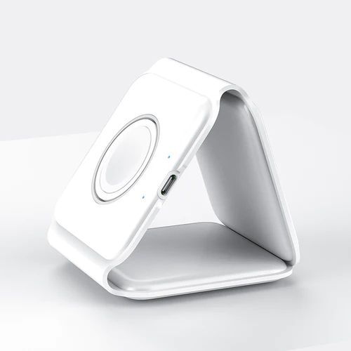 Безпровідна зарядка ZEERA MegFold MagSafe Wireless Charger 3 в 1 White для iPhone 14 | Apple Watch | AirPods