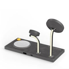 Безпровідна зарядка ZEERA x THEVOXN 5-in-1 Dual MagSafe Charger Stand для iPhone | AirPods | Apple Watch