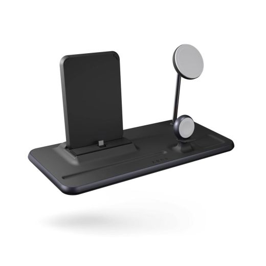 Бездротова зарядка Zens 4 в 1 MagSafe + Watch + iPad Wireless Charging Station Black (ZEDC21B/00)