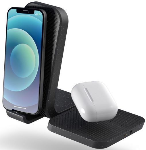 Беспроводная зарядка ZENS Modular Stand Wireless Charger Black with Wall Charger (ZEMSC2P/00)