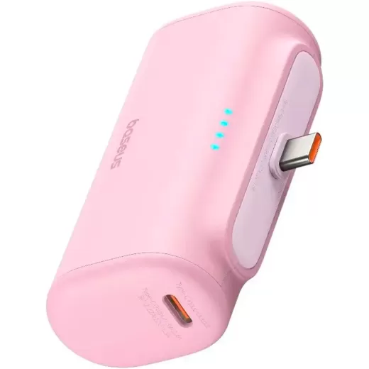 Повербанк Baseus Compact Fast Charging Power Bank Type-C Edition 5000mAh 20W Pink (P10068306413-00)