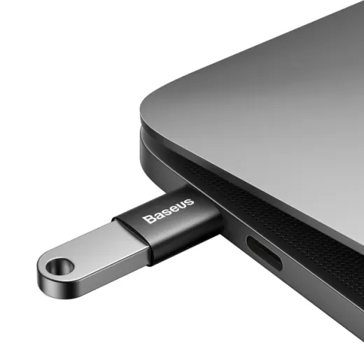 Адаптер Baseus Ingenuity Series USB-C to USB-A Black (ZJJQ000001)