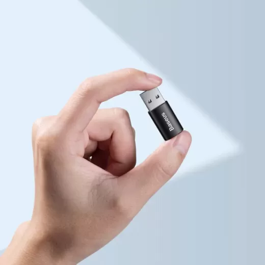 Адаптер Baseus Ingenuity Series USB-A to USB-C Black (ZJJQ000101)