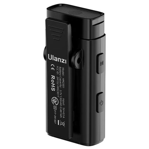 Беспроводная микрофонная система Ulanzi Vijim HM2301 Dual Channel Wireless Lavalier Microphone Black (A005 HM2301)