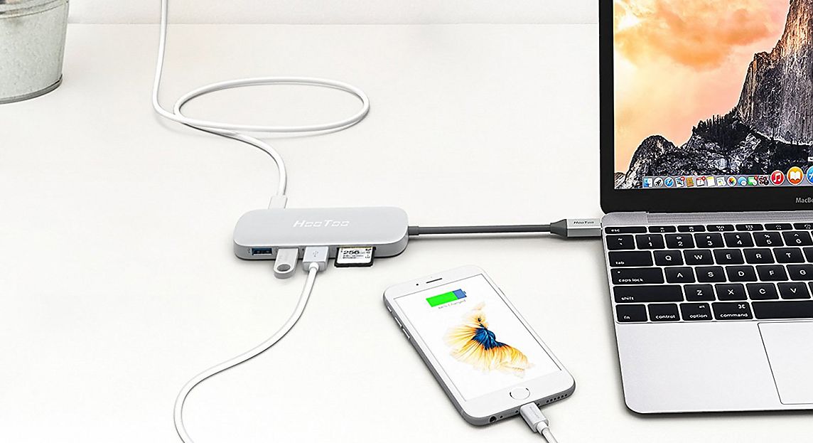 Адаптер HooToo Shuttle USB-C Hub для macbook