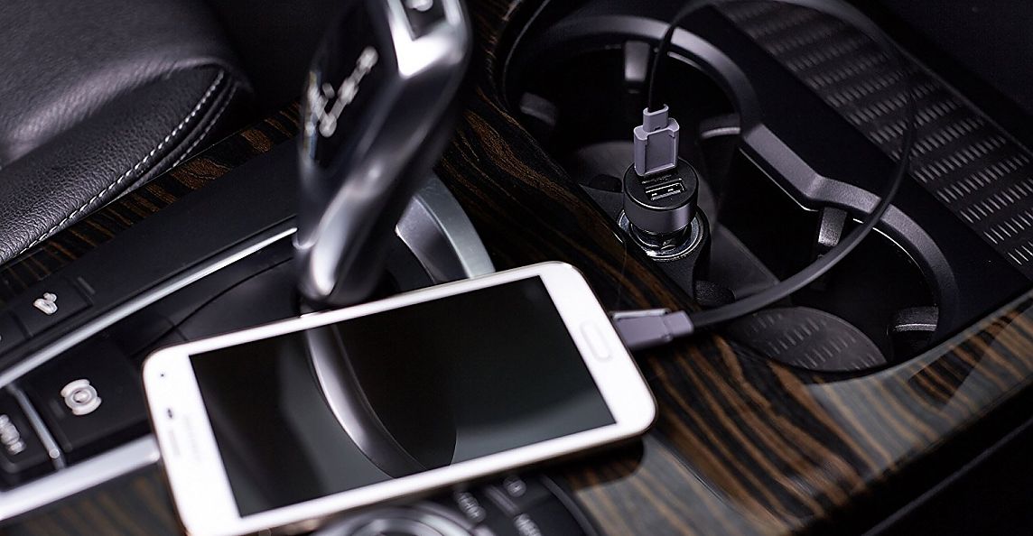 Автозарядка Lab.C Dual USB Car Charger A.L 